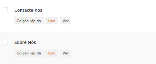 editar contacte-nos e sobre nos